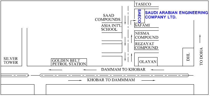 Location Map of SAECO